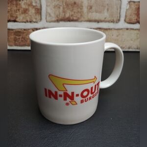 In-N-Out Burger Restaurant Logo White Ceramic Coffee Mug 11 oz.